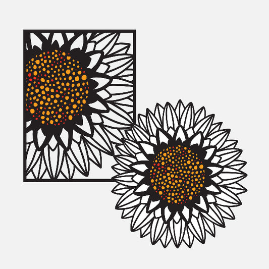 Sunflower wall art