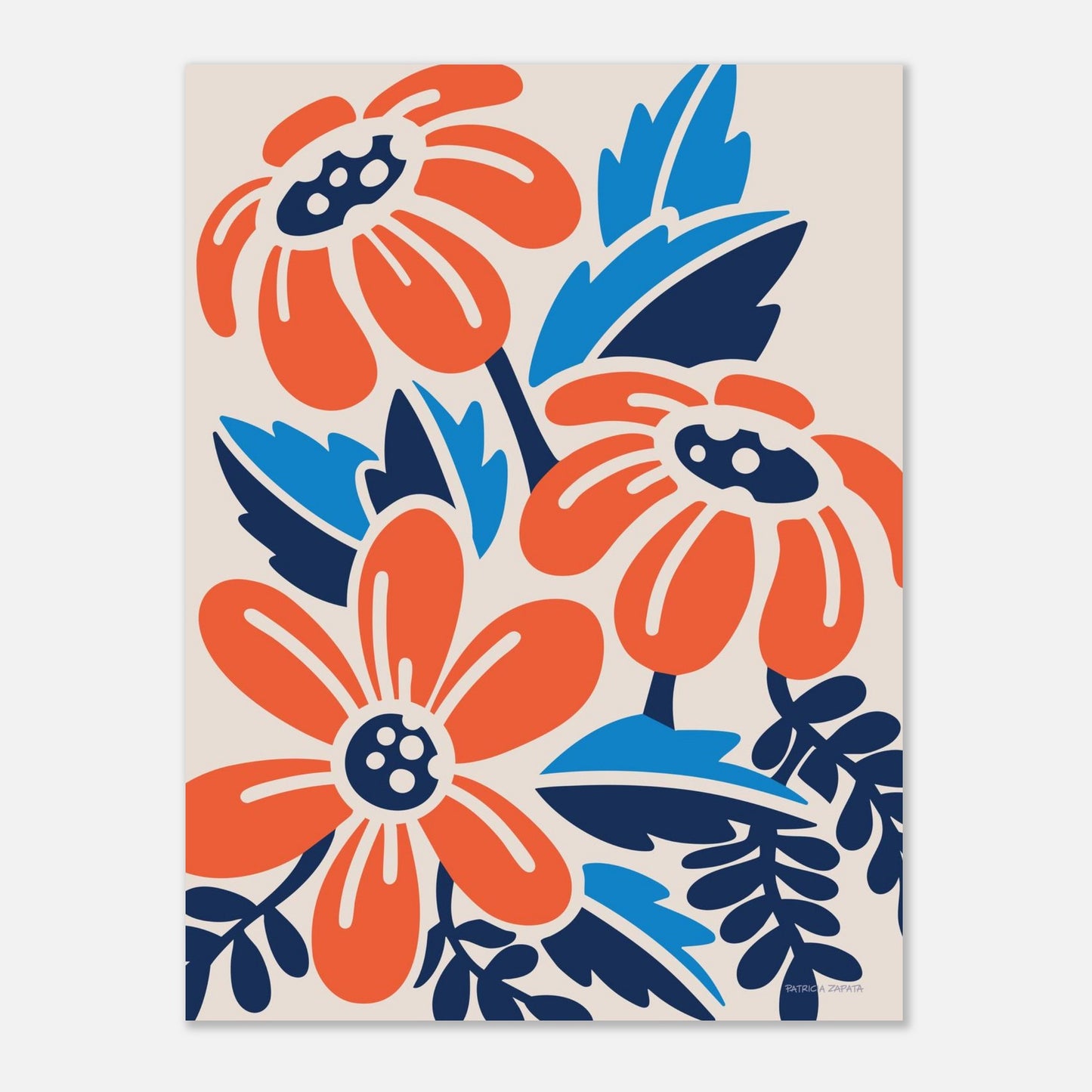 Happy Trio by Patricia Zapata - 18x24 print