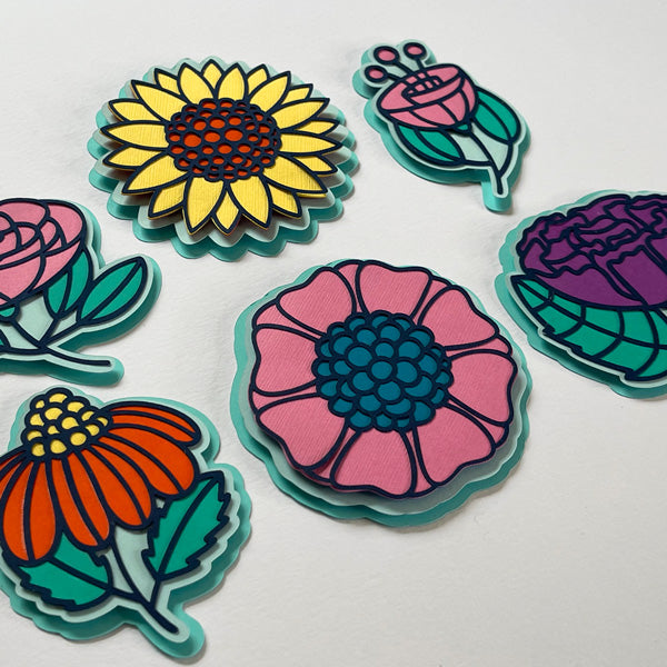 Enchanted Garden layered flowers - Signature Collection